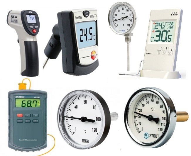 Приборы для контроля и измерения температурно-влажностного режима